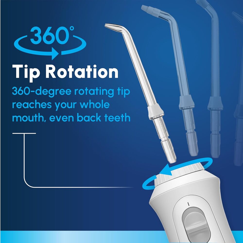 New Waterpik Cordless Pearl Rechargeable Portable Water Flosser for Teeth, Gums - Picture 3 of 9